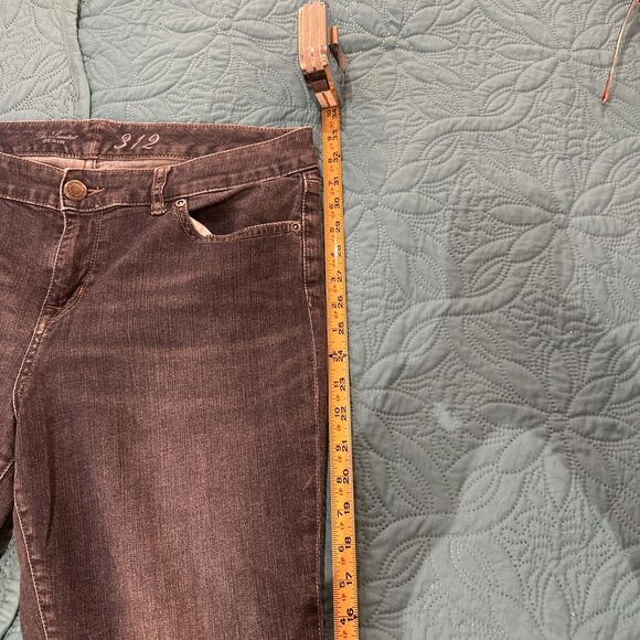 The Limited 312 Womens Size 12 Regular Fit Medium Wash Cropped Denim Blue Jeans - Picture 10 of 13